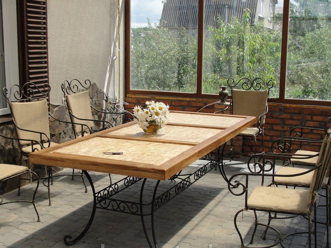 Набір кованих меблів для тераси MS-NS-003